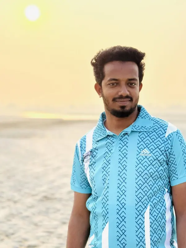 Kajmir Al Sabbir on the beach